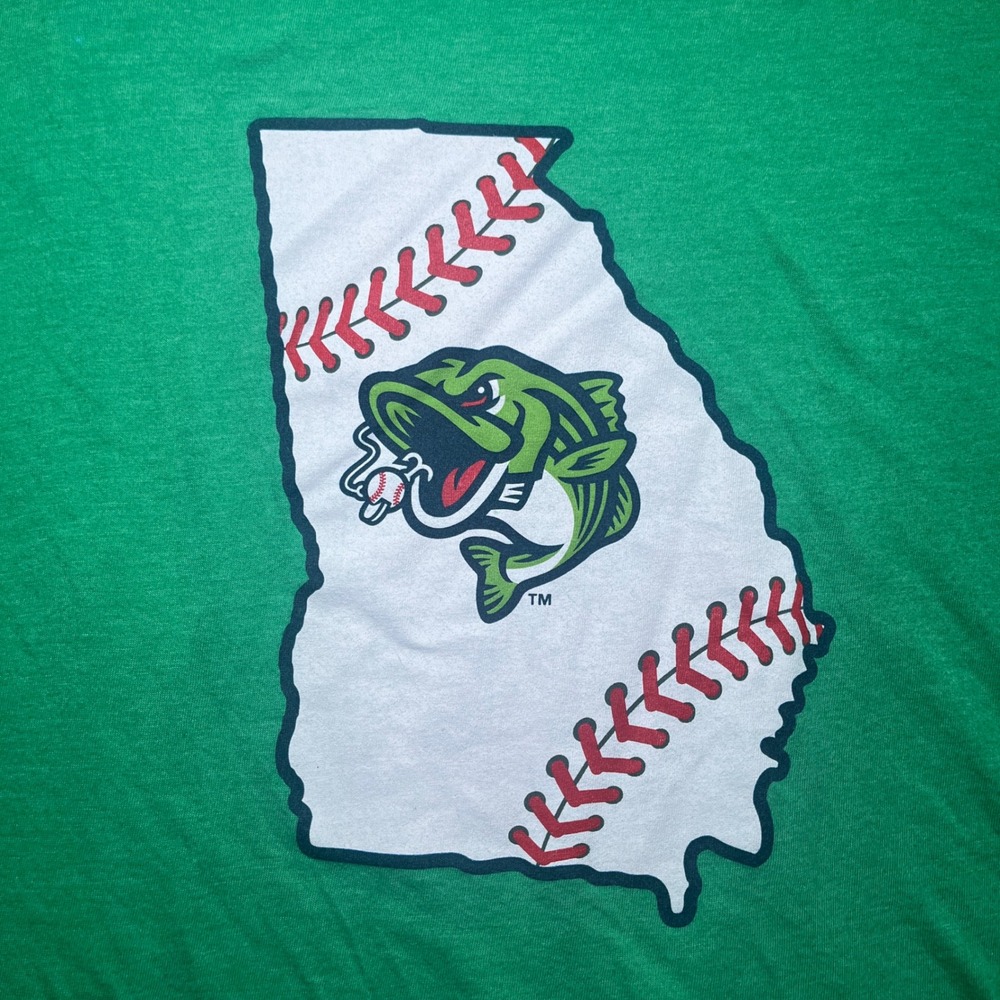 Gwinnett Stripers T-Shirt Men Medium Green MiLB Georgia Baseball Graphic